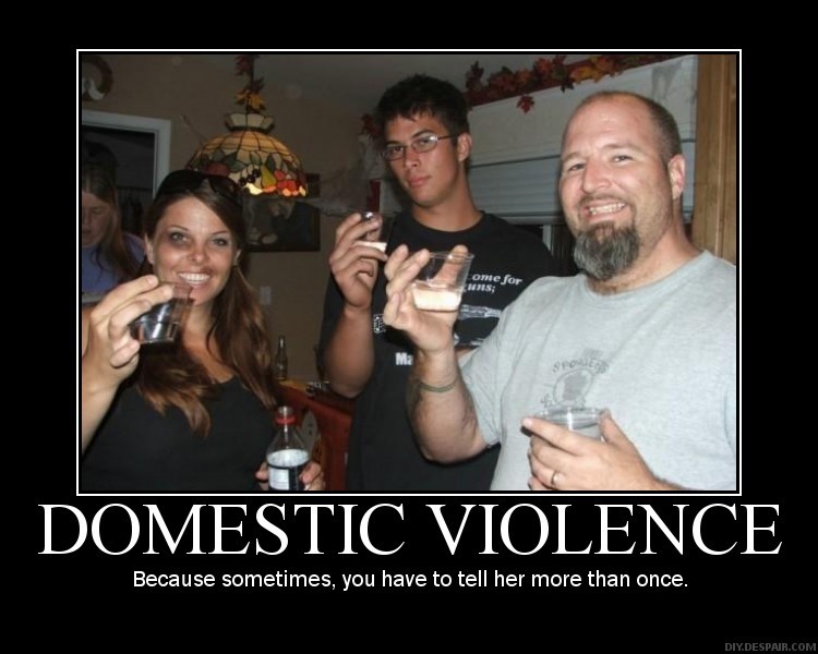 Funny Domestic Violence Demotivational